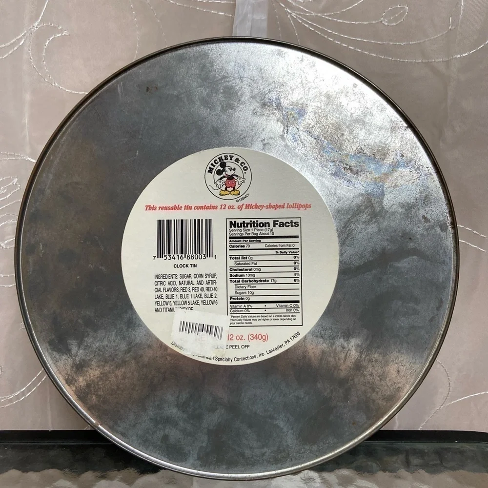 Disney Mickey Mouse Reusable Clock Tin